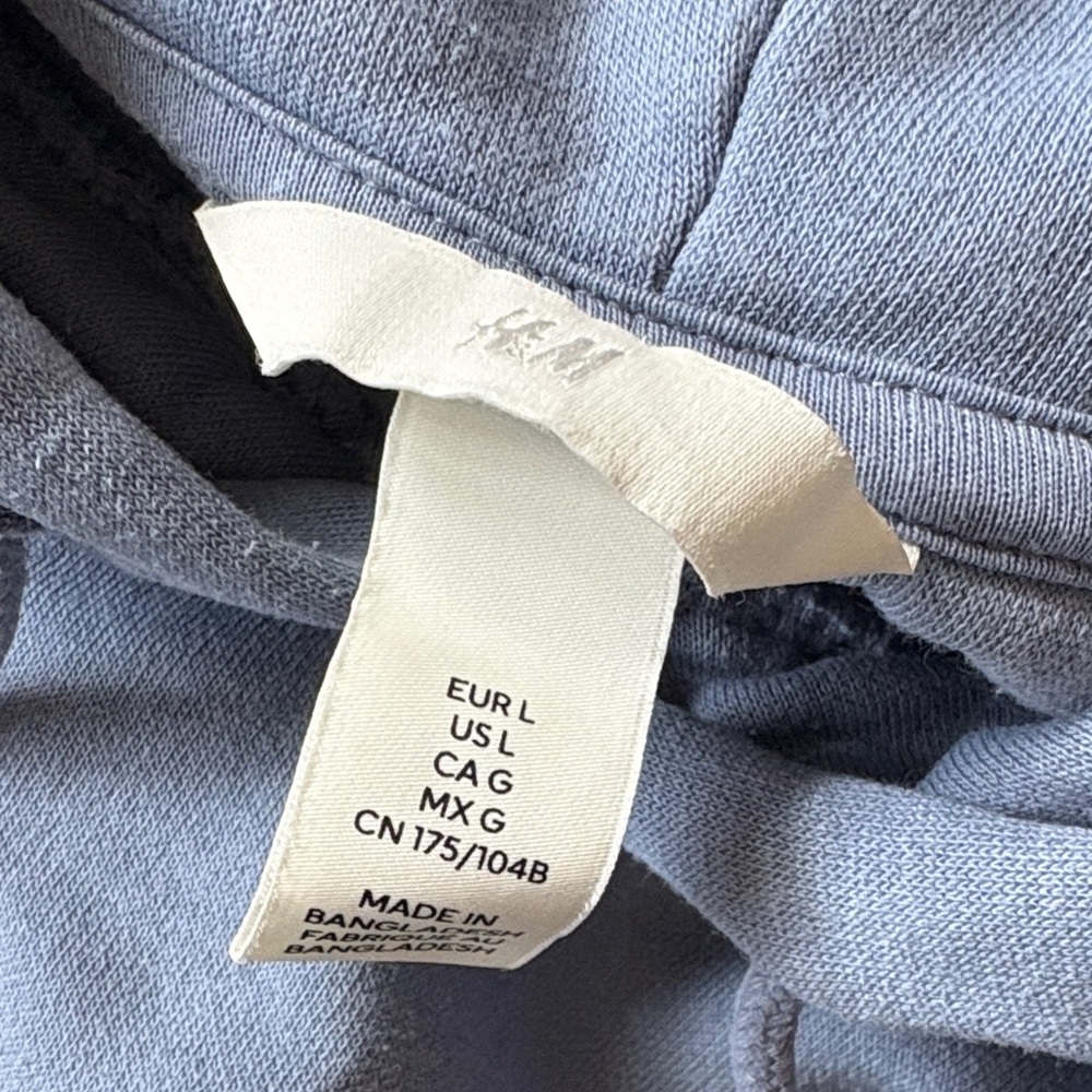 H&M Blue women’s size large Hoodie - Picture 2 of 5